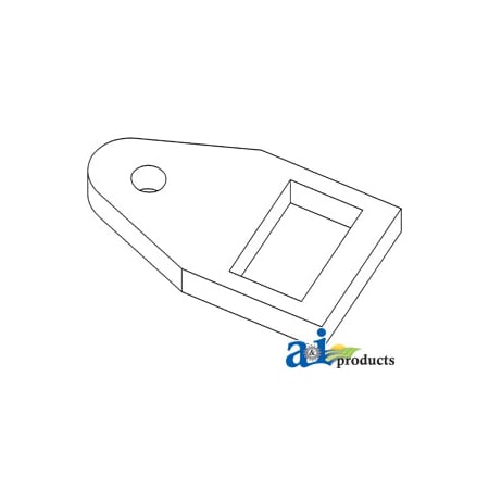A & I Products Drawbar Roller End Plate 5" x3" x1" A-104629A